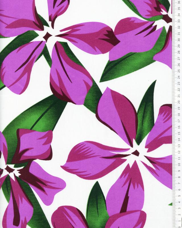 Polynesian fabric MATAMUA Purple - Tissushop